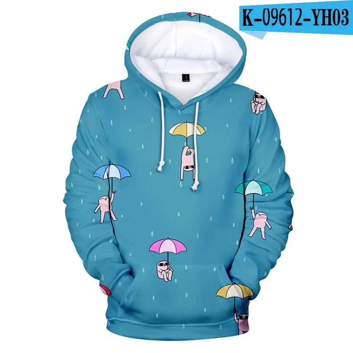 Cartoon Funny Big Eyes Ketnipz 3D Print Oversized Women/Men Hoodie Sweatshirt Harajuku Streetwear Hip Hop Pullover Hooded Jacket