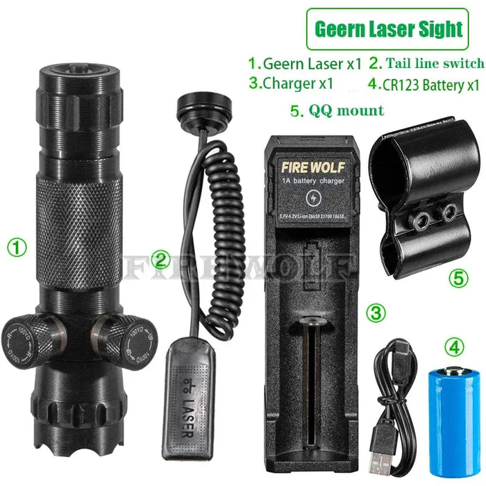 CX Laser Pointer Pen Green Laser Can Be Adjusted Up Down Left Right Infrared Set Sight Calibrator Hand-adjusted Laser Pointer