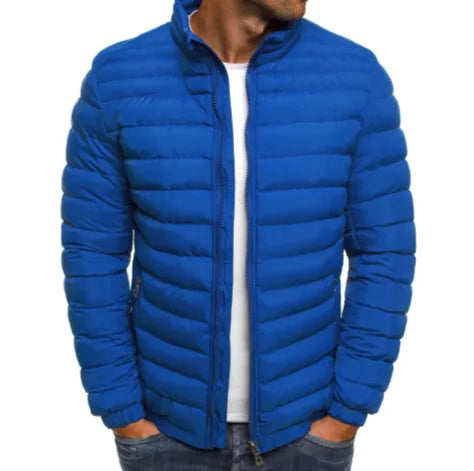 Men's Insulated Cotton Padded Jacket – Stylish Outdoor Zipper Coat - Lacatang Shop