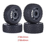 4 Pcs 88mm Buggy Tires Wheel Tyre for 1/10 Wltoys 104001 Tamiya TT-02B DT-02 RC Car Off Road Rally Racing Rims Upgrades Parts - Lacatang Shop