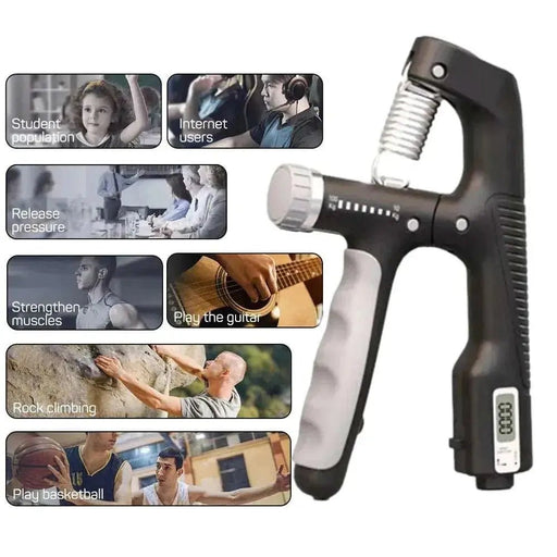 10 - 100Kg Hand Grip Exerciser Wrist Strengthener for Trainers Muscle - Lacatang Shop