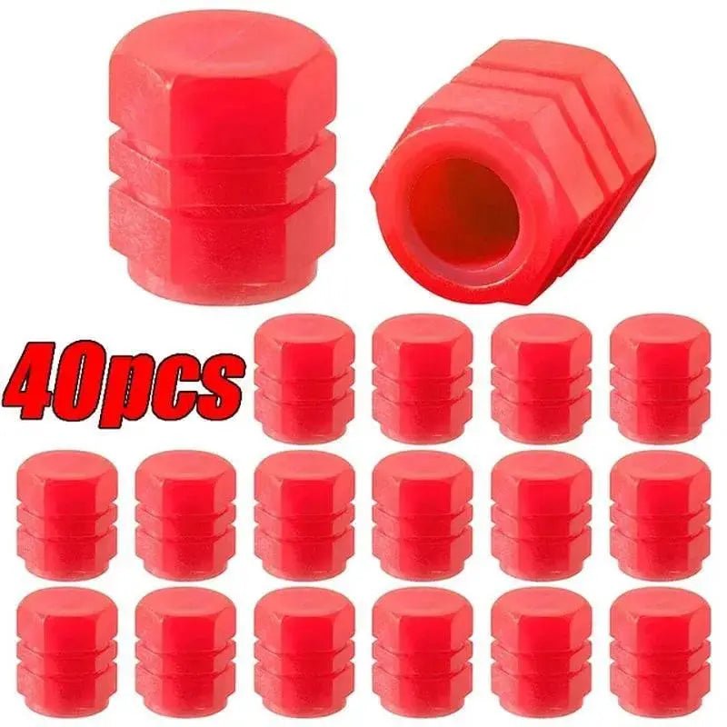 10 - 40PCS Car Luminous Tire Valve Cap Motorcycle Bike Wheel Nozzle Night Glowing Fluorescent Decor Tyre Valve Stem Luminous Caps - Lacatang Shop
