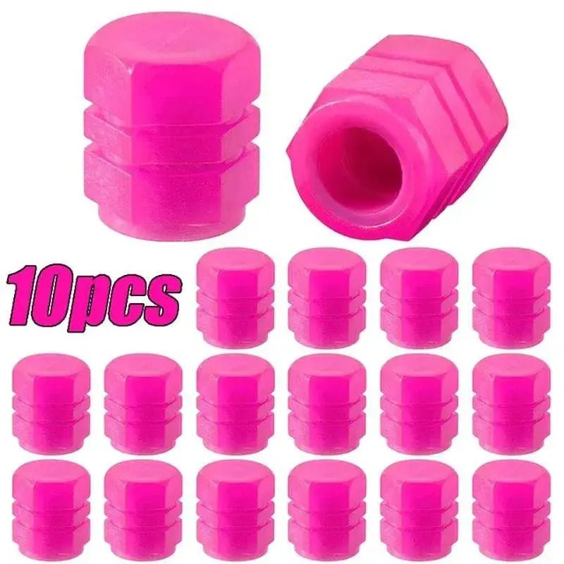 10 - 40PCS Car Luminous Tire Valve Cap Motorcycle Bike Wheel Nozzle Night Glowing Fluorescent Decor Tyre Valve Stem Luminous Caps - Lacatang Shop