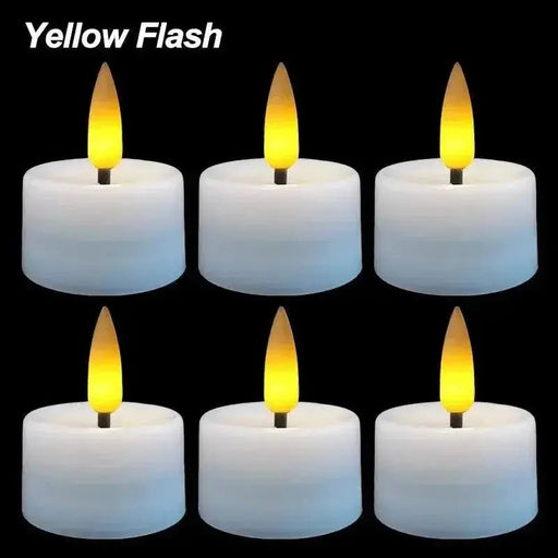 10/5Pcs Flickering LED Candle Battery Powered Flashing Light Flameless Candles Birthday Wedding Party Romantic Decoration Lamp - Lacatang Shop