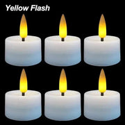 10/5Pcs Flickering LED Candle Battery Powered Flashing Light Flameless Candles Birthday Wedding Party Romantic Decoration Lamp - Lacatang Shop
