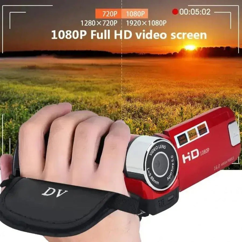 1080P Full HD Digital Camera 270° Rotation 2.7inch Touch Screen DV Video Recorder 16X Digital Zoom CMOS Sensor Digital Camcorder - Lacatang Shop