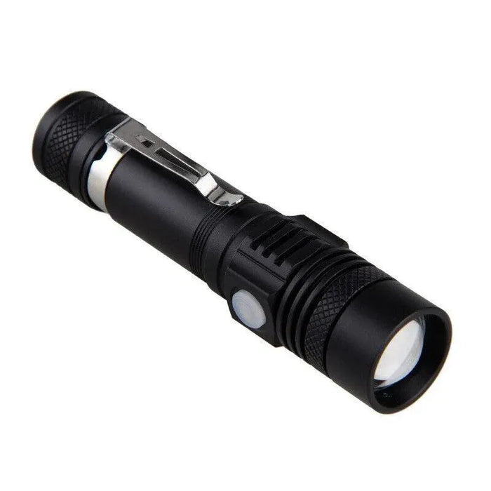 Super Bright 90000LM LED Tactical Flashlight Zoomable with Rechargeable Battery - Lacatang Shop