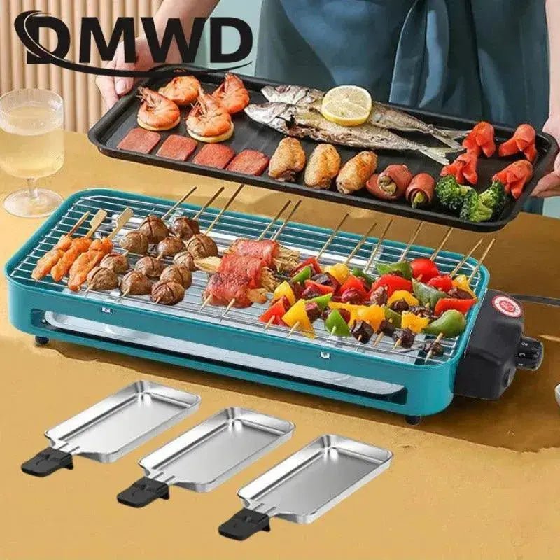 110V/220V Electric Raclette Grill Machine Smokeless Griddle Non - Stick - Lacatang Shop