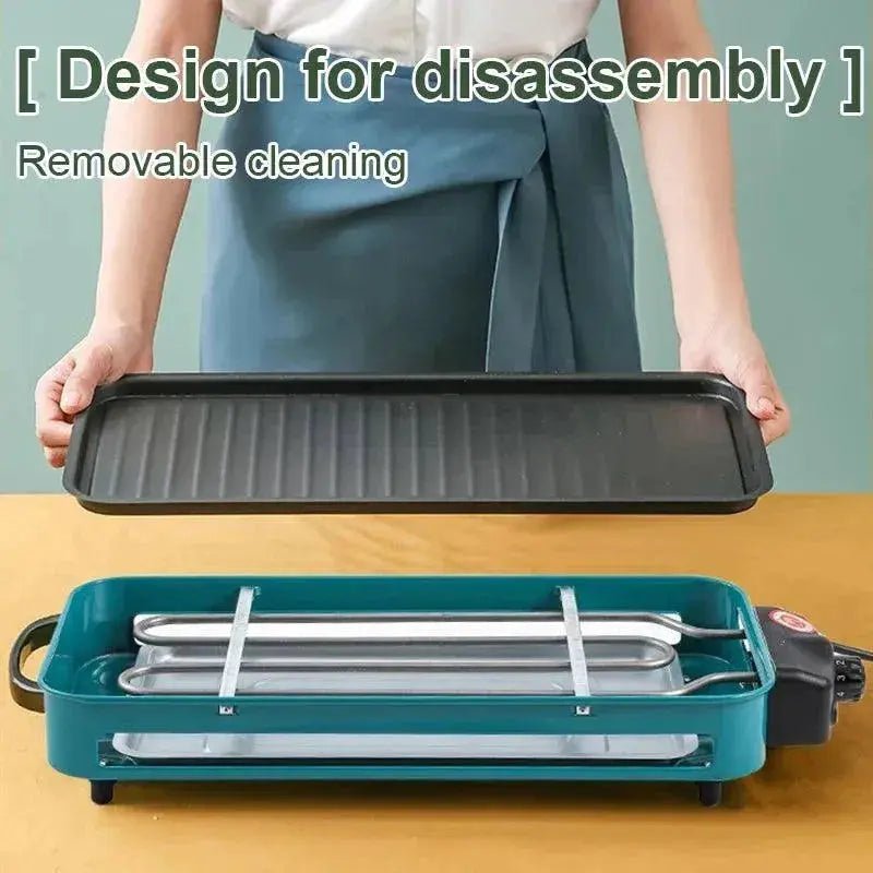 110V/220V Electric Raclette Grill Machine Smokeless Griddle Non - Stick - Lacatang Shop