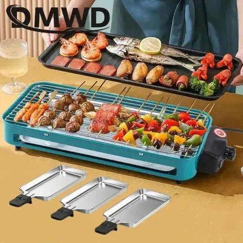 110V/220V Electric Raclette Grill Machine Smokeless Griddle Non - Stick - Lacatang Shop