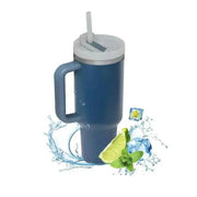 1200ML 304 Stainless Steel Insulated Water Bottle,Thermal Coffee Car Cup, Cold Hot Mugs Vacuum Flask With Handle Straw,For Sport - Lacatang Shop