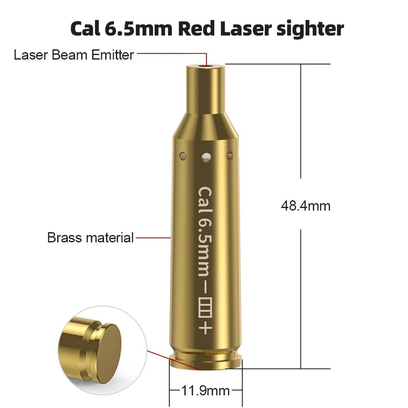 12GA/9MM/38Spl/357Mag/Cal. 45ACP/380ACP/7.62x35/Cal 6.5mm Dry Fire Laser Calibrator with Battery - Lacatang Shop