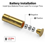 12GA/9MM/38Spl/357Mag/Cal. 45ACP/380ACP/7.62x35/Cal 6.5mm Dry Fire Laser Calibrator with Battery - Lacatang Shop
