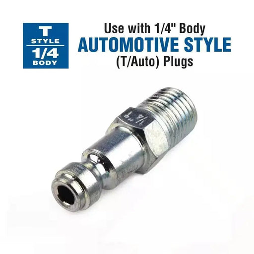 1/4 In. Automotive Brass Coupler Set with Male Plug (2 - Piece) - Lacatang Shop