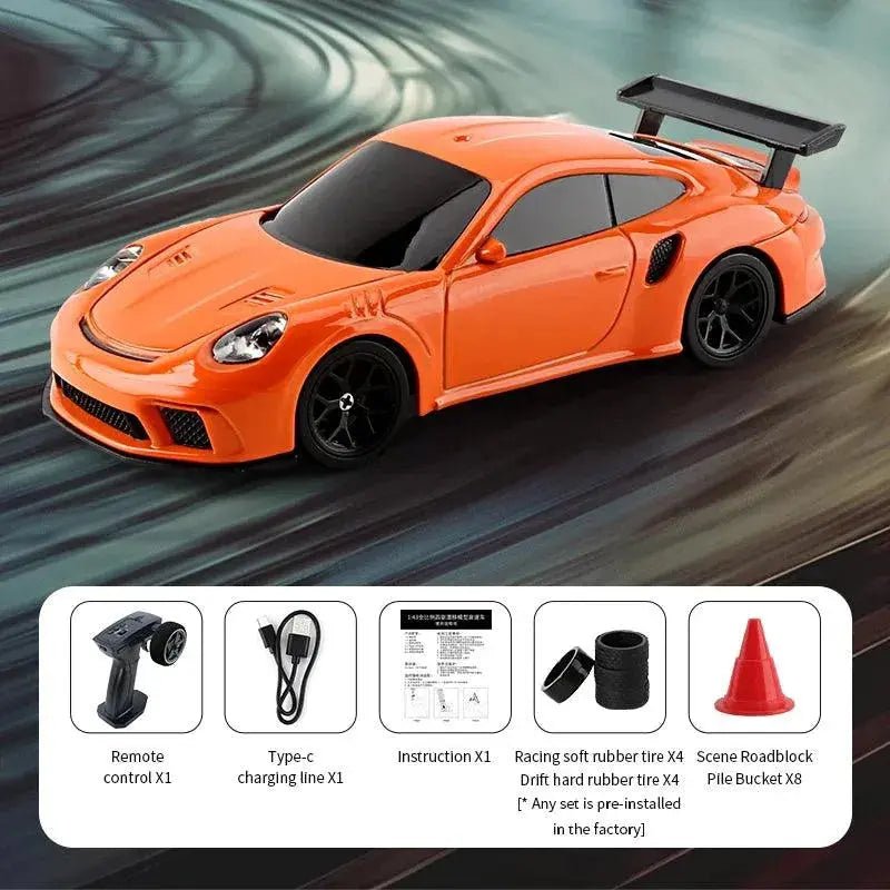 1/43 RC Car Mini Racing Cars 2.4G Radio Control Drift Car 4WD Off - road High - Speed Motor Vehicle Model Toys for Boys Mini Gifts - Lacatang Shop