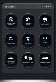 1/43 RC Car Mini Racing Cars 2.4G Radio Control Drift Car 4WD Off - road High - Speed Motor Vehicle Model Toys for Boys Mini Gifts - Lacatang Shop