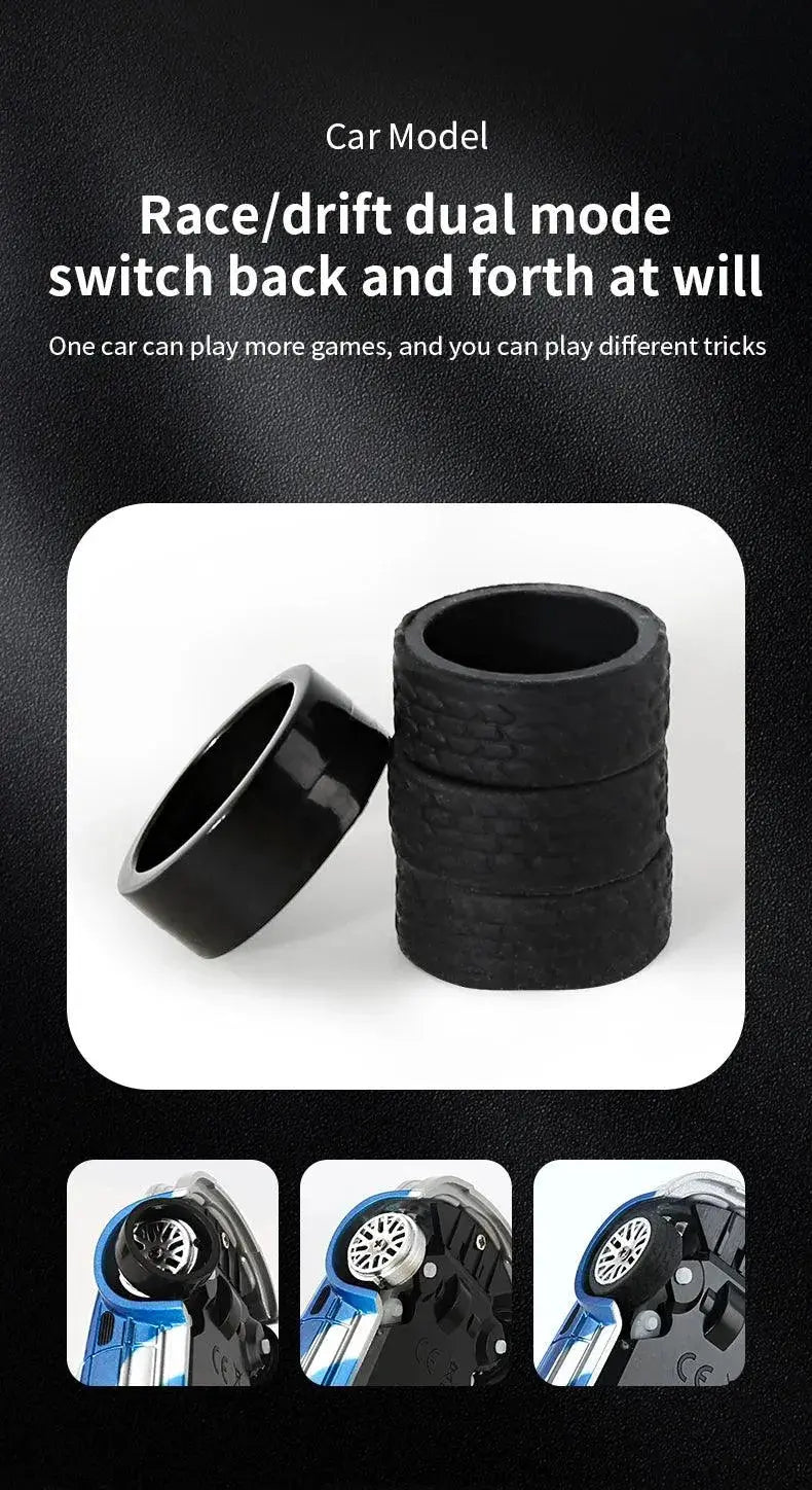 1/43 RC Car Mini Racing Cars 2.4G Radio Control Drift Car 4WD Off - road High - Speed Motor Vehicle Model Toys for Boys Mini Gifts - Lacatang Shop