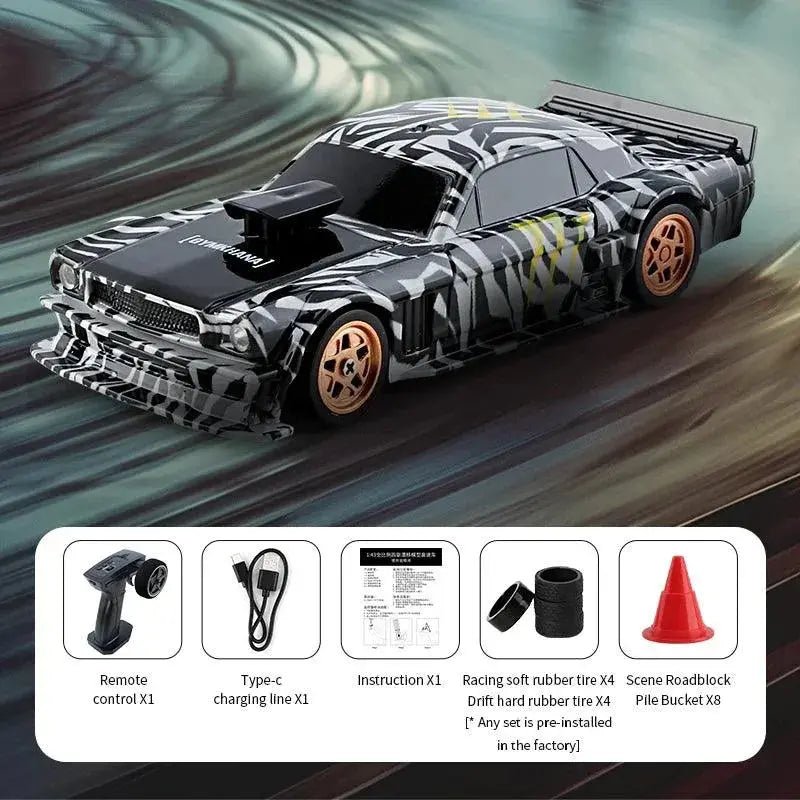1/43 RC Car Mini Racing Cars 2.4G Radio Control Drift Car 4WD Off - road High - Speed Motor Vehicle Model Toys for Boys Mini Gifts - Lacatang Shop