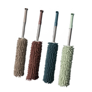 1pc Extendable Handle Feather Duster Telescopic Dust Brush Cobweb Brush Catcher Mites Gap Dust Cleaning Tool for Car and Home