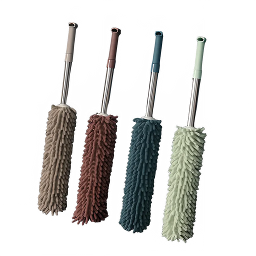 1pc Extendable Handle Feather Duster Telescopic Dust Brush Cobweb Brush Catcher Mites Gap Dust Cleaning Tool for Car and Home