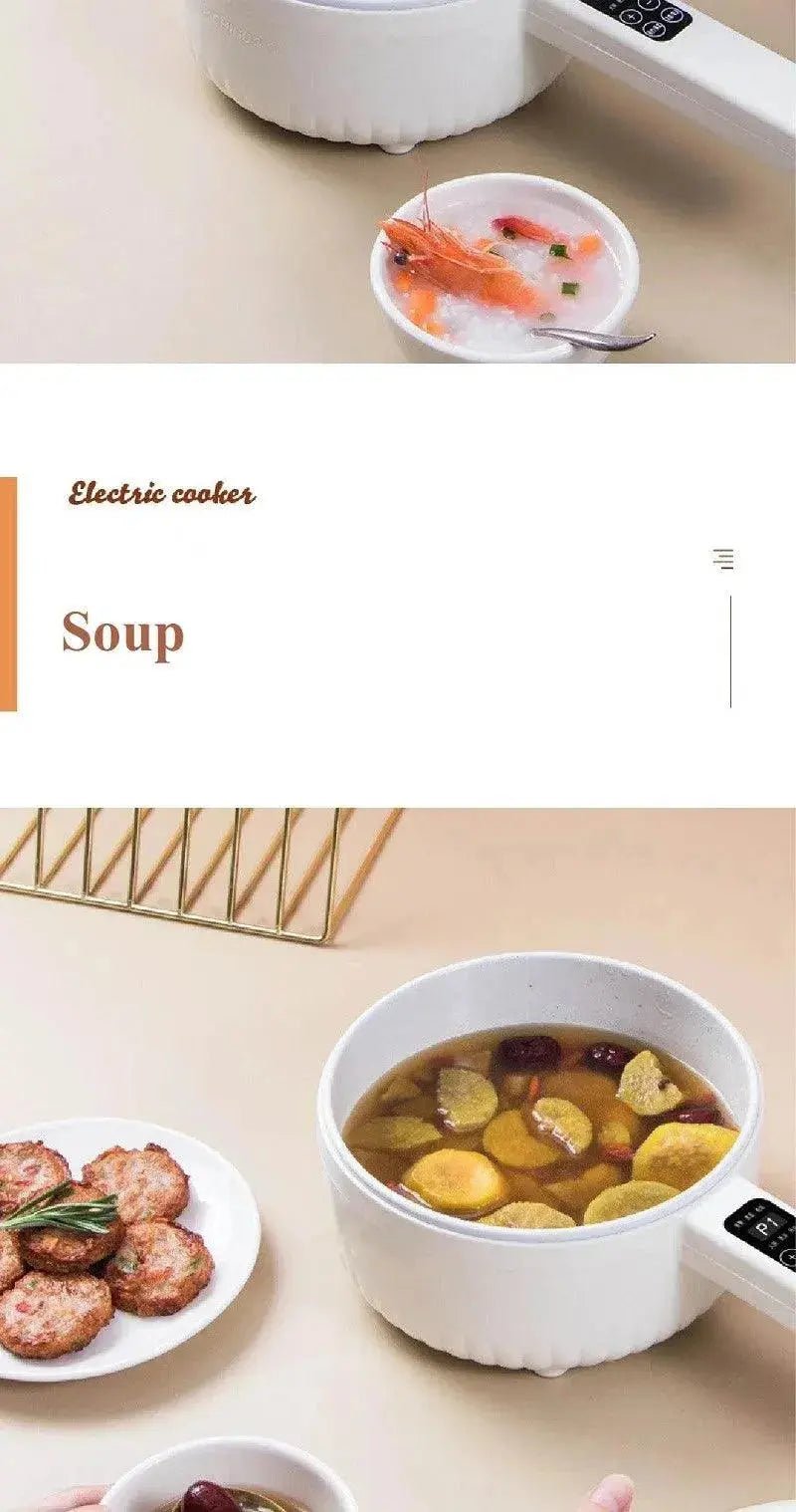 1.6L Smart Electric Cooking Pot Reservation Multifunctional Non - stick Electric Wok Household Electric Hot Pot With Steamer 220V - Lacatang Shop