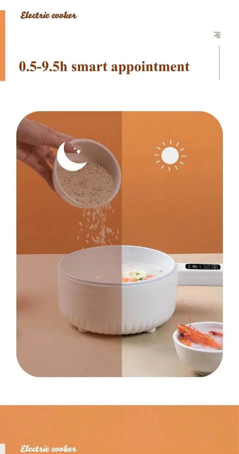 1.6L Smart Electric Cooking Pot Reservation Multifunctional Non - stick Electric Wok Household Electric Hot Pot With Steamer 220V - Lacatang Shop