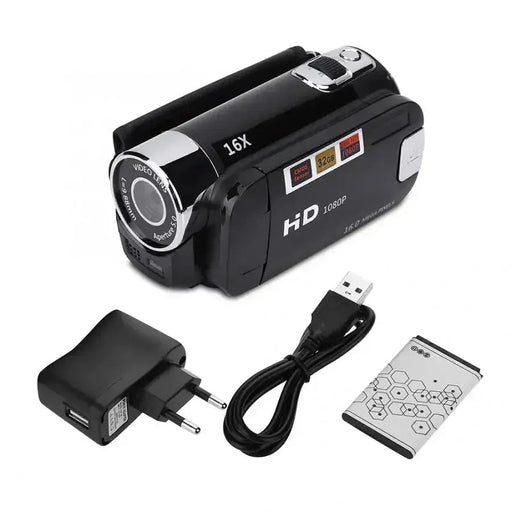 16MP 16X HD Digital Camcorder 720P Full HD 16MP Digital Video Camera 270 degree Rotation Screen 16X Night Shoot Zoom HOT - Lacatang Shop