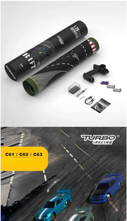 1/76 RC Mini Drift Car TURBO RACING Rear Wheel Drive Racing Built in Metal Weights for Boys Gift RTR Mode - Lacatang Shop