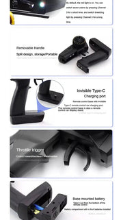 1/76 RC Mini Drift Car TURBO RACING Rear Wheel Drive Racing Built in Metal Weights for Boys Gift RTR Mode - Lacatang Shop