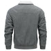 Winter Lapel Fleece Jacket With Pockets Warm Thicken Cotton Coat Men's Clothing - Lacatang Shop