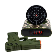 Creative Alarm Clock Shoot at the Target Novel Shooting Toy Bedroom Lazy Person Wakes up Alarm Clock Living Room Decoration