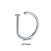 1pc Women Men Fake Piering Nose Ring Earrings, Fashion Punk Non Piercing Nose Clip Stainless Steel Septum Body Jewelry - Lacatang Shop