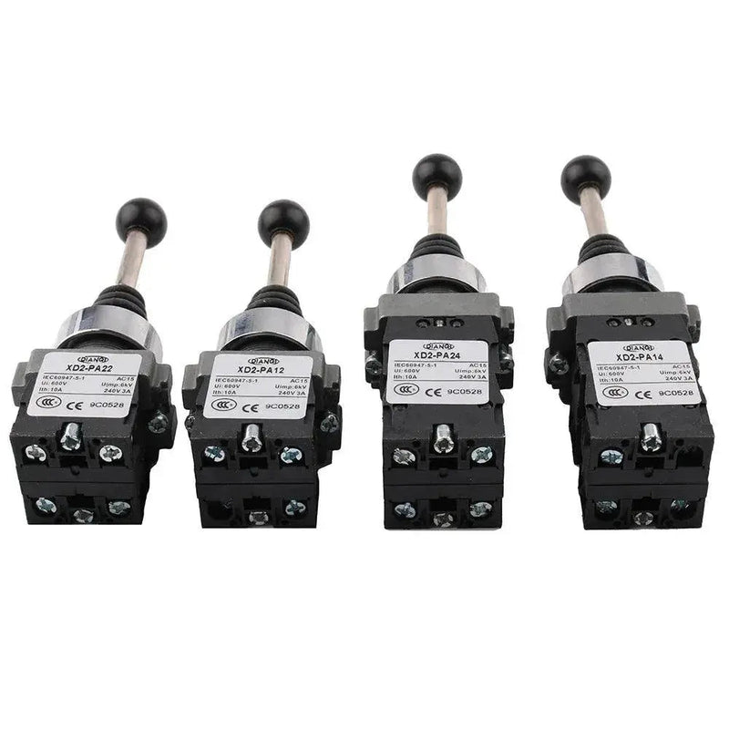 1pc XD2 - PA14/PA22/PA12/PA24 Metal Plastic 2NO 2/4Positions 4NO Cross - Lacatang Shop