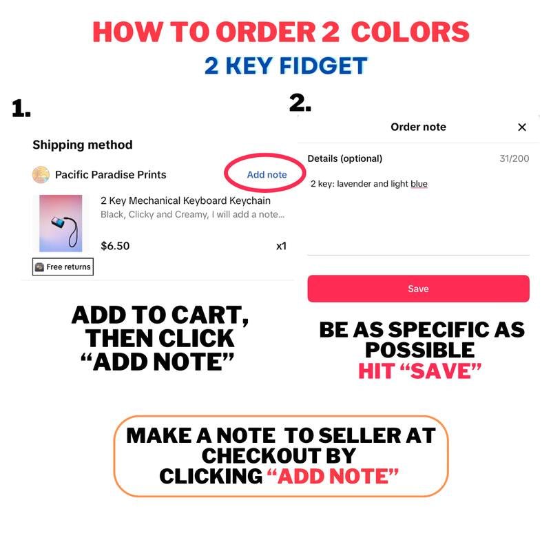 2 Key Mechanical Keyboard Keychain - Lacatang Shop