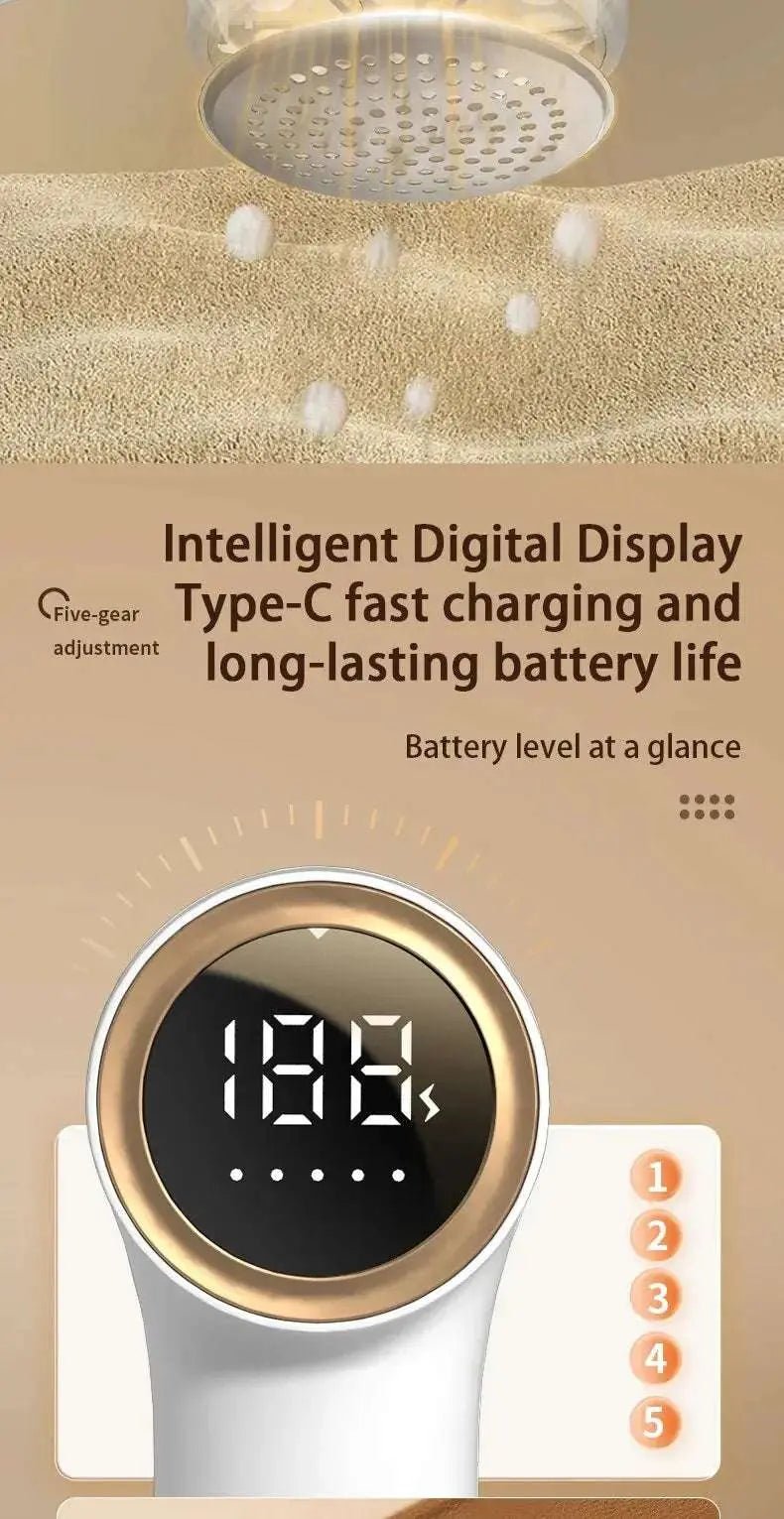 2024 New Digital Hair Ball Trimmer Exquisite And Portable Trimmer Long - lasting Instant Hair Removal Ball Depilator - Lacatang Shop