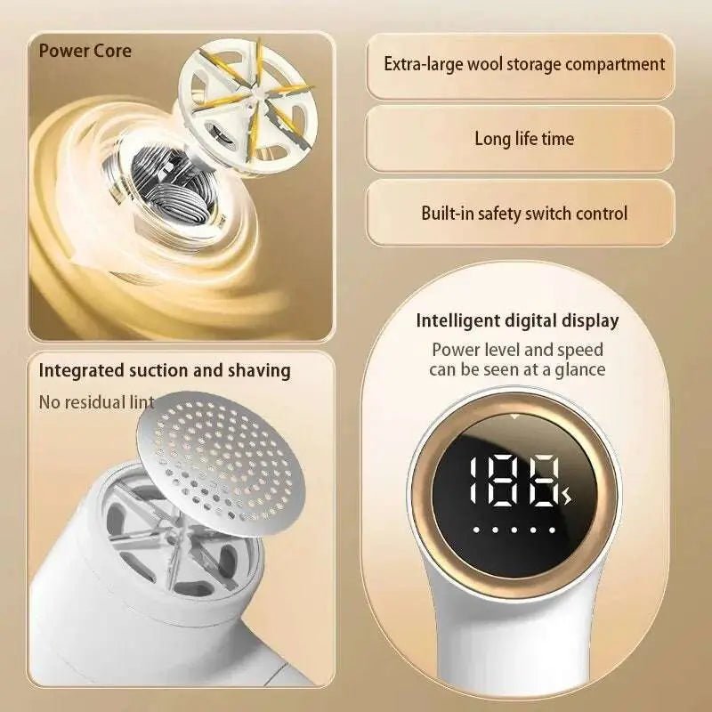 2024 New Digital Hair Ball Trimmer Exquisite And Portable Trimmer Long - lasting Instant Hair Removal Ball Depilator - Lacatang Shop