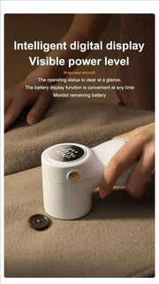 2024 New Electric Lint Remover Rechargeable Lint Remover Sweater Defuzzer Intelligent Digital Display Lints Shaver Trimmer - Lacatang Shop