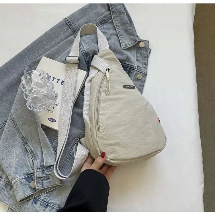 2024 New Fashion Trend Crossbody Chest Bag Simple Lightweight Versatile Handbag Outdoor Sports Style Mobile Phone Small Bag - Lacatang Shop