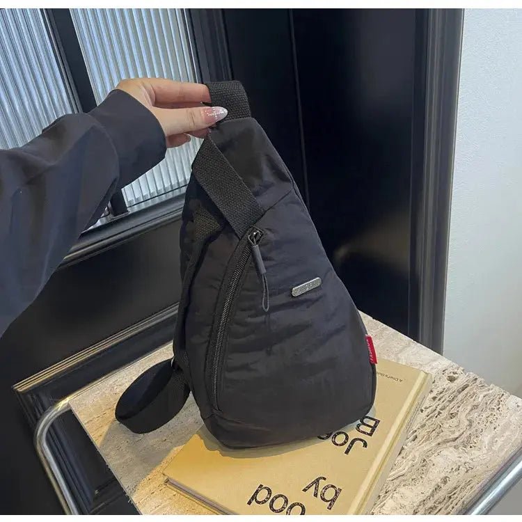 2024 New Fashion Trend Crossbody Chest Bag Simple Lightweight Versatile Handbag Outdoor Sports Style Mobile Phone Small Bag - Lacatang Shop