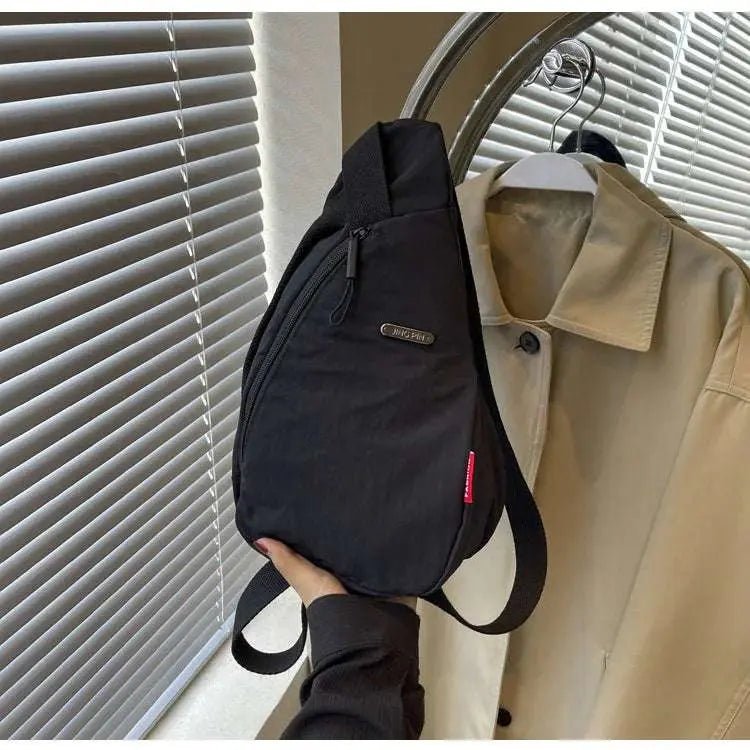 2024 New Fashion Trend Crossbody Chest Bag Simple Lightweight Versatile Handbag Outdoor Sports Style Mobile Phone Small Bag - Lacatang Shop