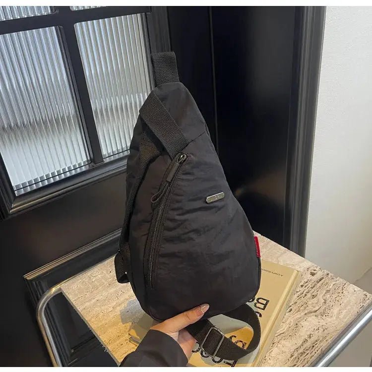 2024 New Fashion Trend Crossbody Chest Bag Simple Lightweight Versatile Handbag Outdoor Sports Style Mobile Phone Small Bag - Lacatang Shop