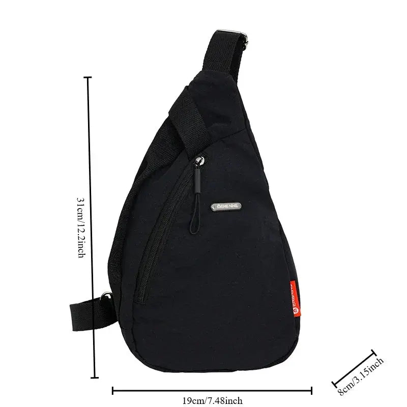 2024 New Simple Multi functional Cross Shoulder Bag Casual Lightweight Sports Small Bag Trendy Men's Women's Mobile Chest Bag - Lacatang Shop