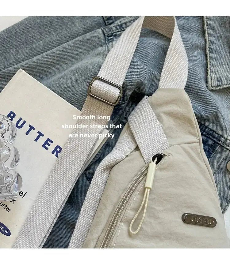 2024 New Simple Multi functional Cross Shoulder Bag Casual Lightweight Sports Small Bag Trendy Men's Women's Mobile Chest Bag - Lacatang Shop