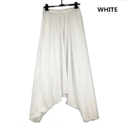 2024 Spring Women Casual Loose Harem Pants Solid Elastic Waist Summer Wide Leg Pants Plus size Cotton linen Trousers 4XL 5XL - Lacatang Shop