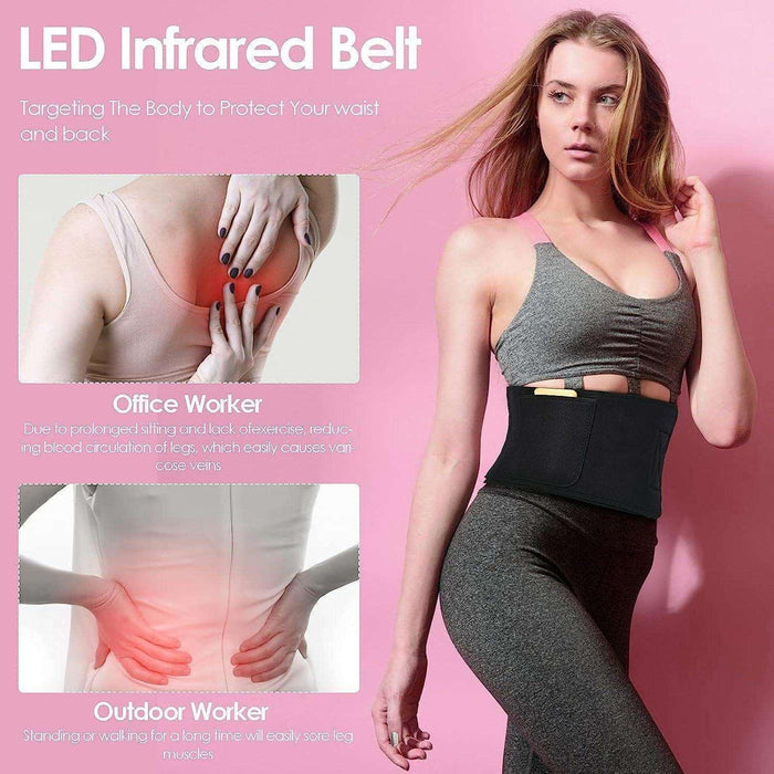 2 in 1 Laser Lipo LED Red Light Therapy Belt Pain Relief near Infrared Weight Loss - Lacatang Shop