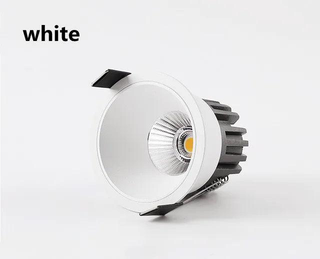 Recessed Downlights Dimmable AC220v 90-260v 12W 15W Lamp Round Led Cob Ceiling Room Bedroom Spot Light Home Decor Spot Kitchen - Lacatang Shop