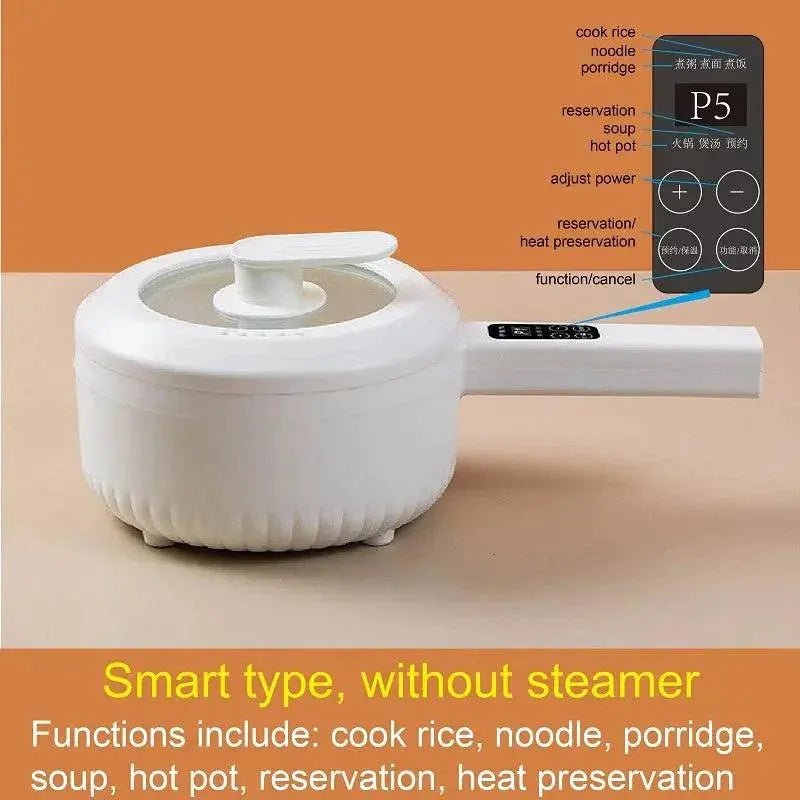 220V Multifunctional Electric Cooker Ceramic Pot Household Low - Power Student Dormitory Rice Cooker Noodle Soup With Steamer Pot - Lacatang Shop