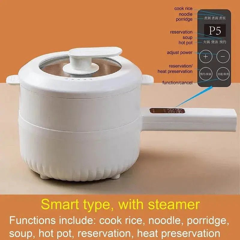 220V Multifunctional Electric Cooker Ceramic Pot Household Low - Power Student Dormitory Rice Cooker Noodle Soup With Steamer Pot - Lacatang Shop