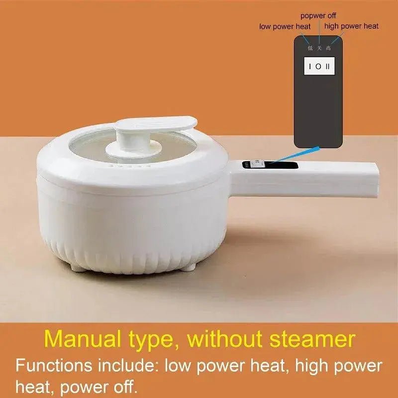 220V Multifunctional Electric Cooker Ceramic Pot Household Low - Power Student Dormitory Rice Cooker Noodle Soup With Steamer Pot - Lacatang Shop