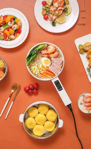 220V Multifunctional Electric Cooker Ceramic Pot Household Low - Power Student Dormitory Rice Cooker Noodle Soup With Steamer Pot - Lacatang Shop
